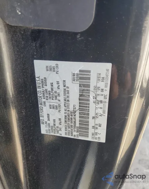 2001 Ford F150 z USA, uszkodzony, nr VIN 1FTRX08L81KF67371